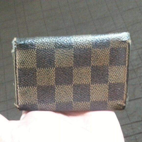 Vintage LV Louis Vuitton Damier Ebeine Leather Key Holder Case Unisex Men's - Picture 2 of 16